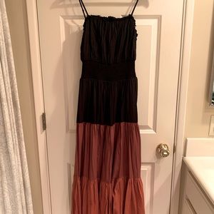 🧡Orange, Brown, Black Maxi Dress 🖤